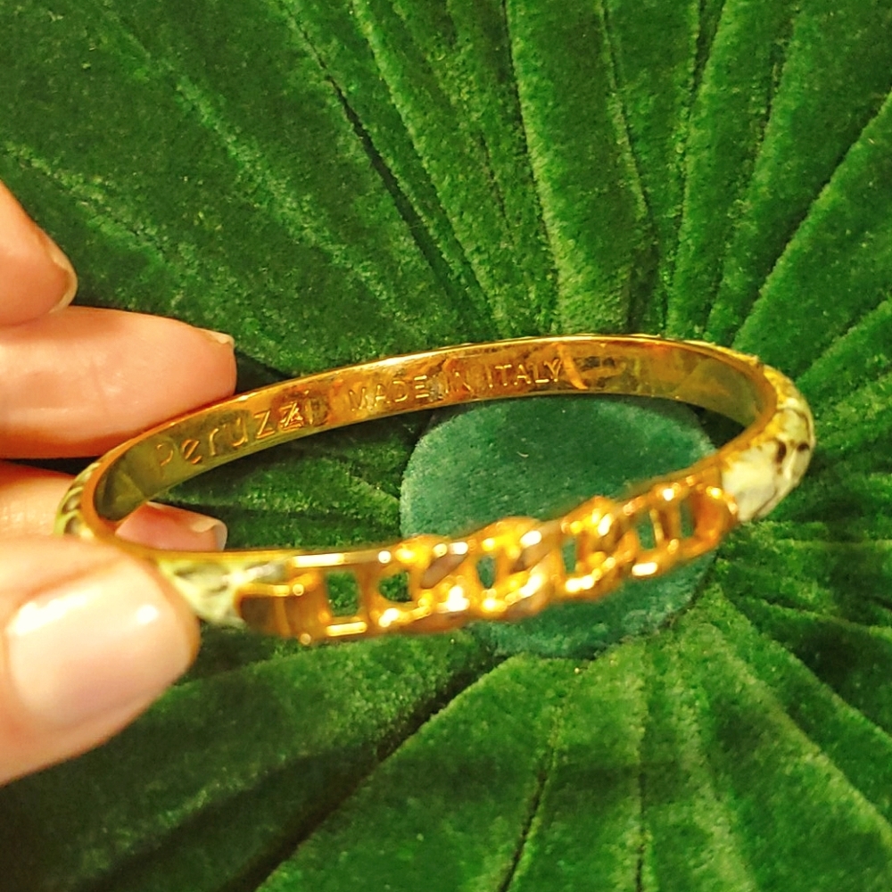 Peruzzi Italian snakeskin bracelet